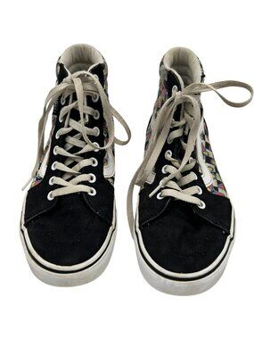 Vans Womens Filmore Hi Butterfly Checkerboard Sneakers Sze 9 Canvas Skater Shoes